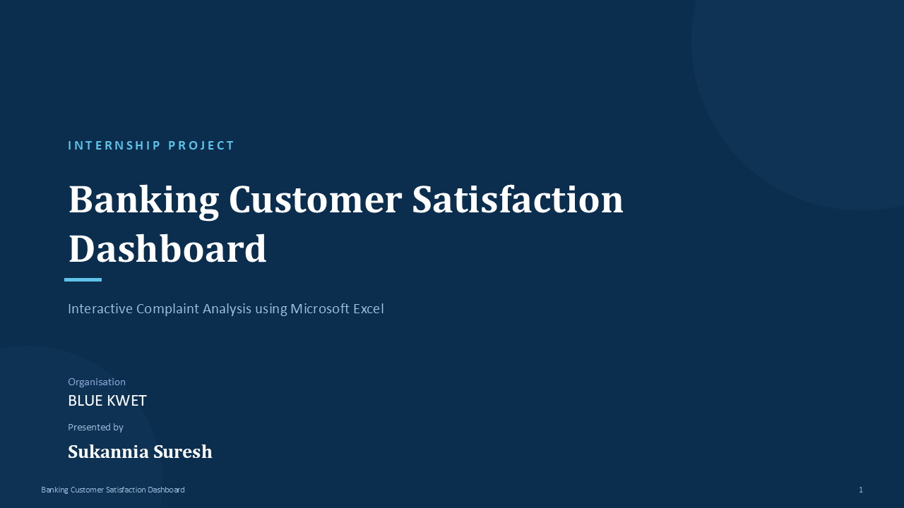 Banking Customer Satisfaction - Slide 1